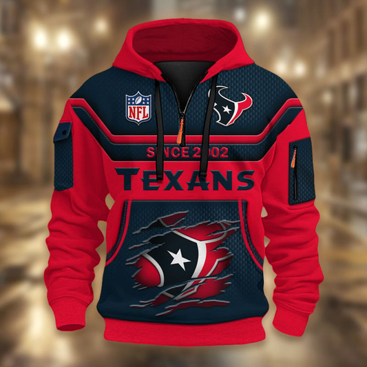 NFL x HT Multicolor Zip Hoodie Shirt DDT CTND