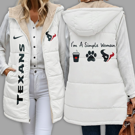 NFL x HT Premium NFL Simple Girl Quilted Vest V1 NAK