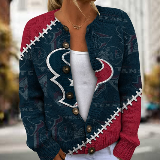 NFL x HT Women cardigan sweater V1 NAK TXP