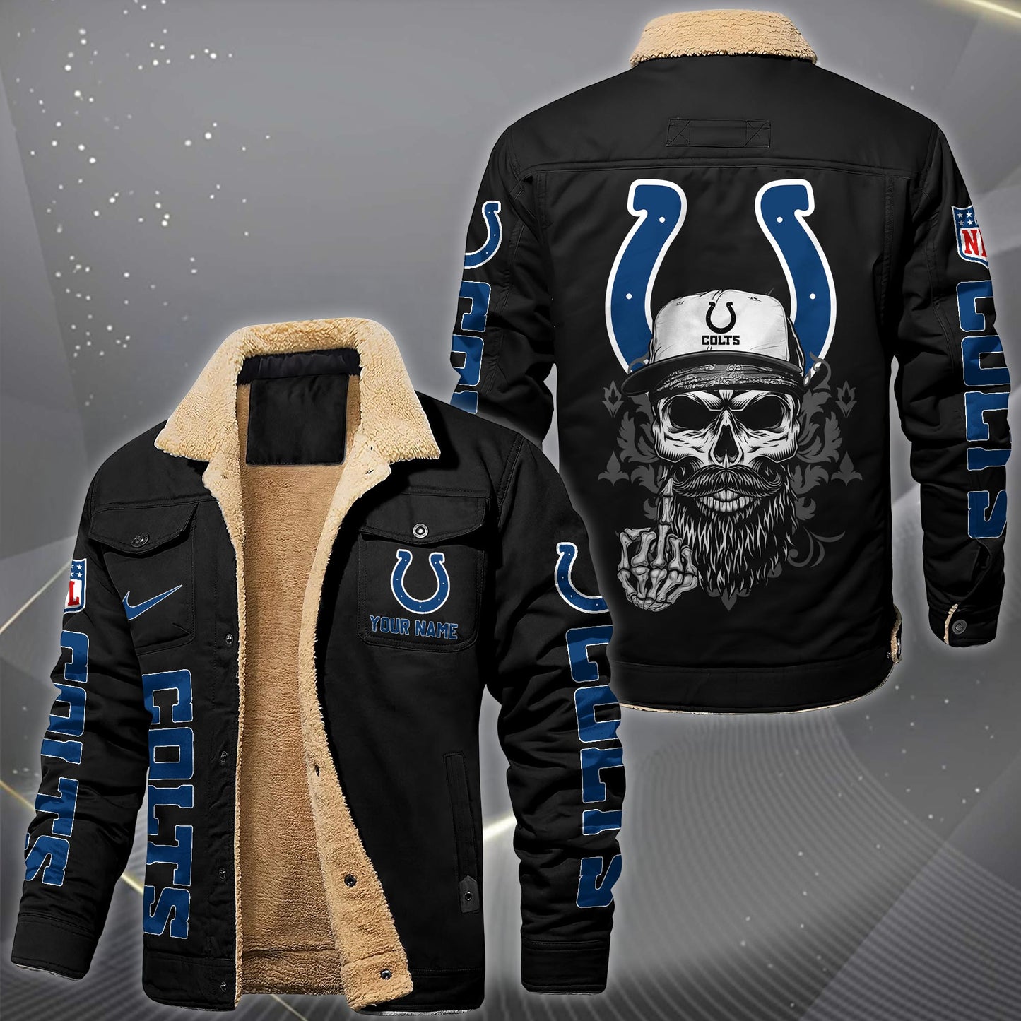 NFL x IND Fleece Lined Cargo Jacket HLP