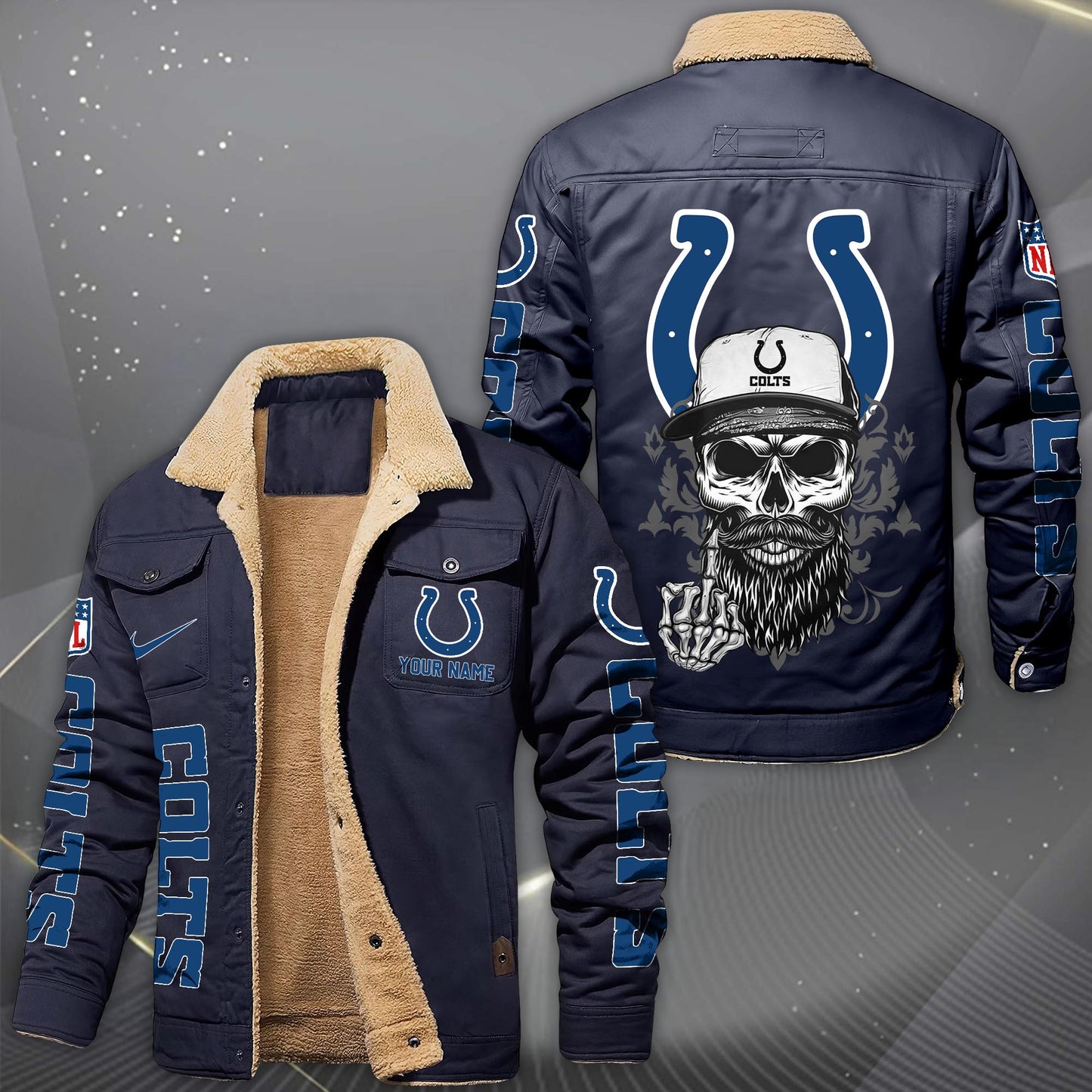 NFL x IND Fleece Lined Cargo Jacket HLP