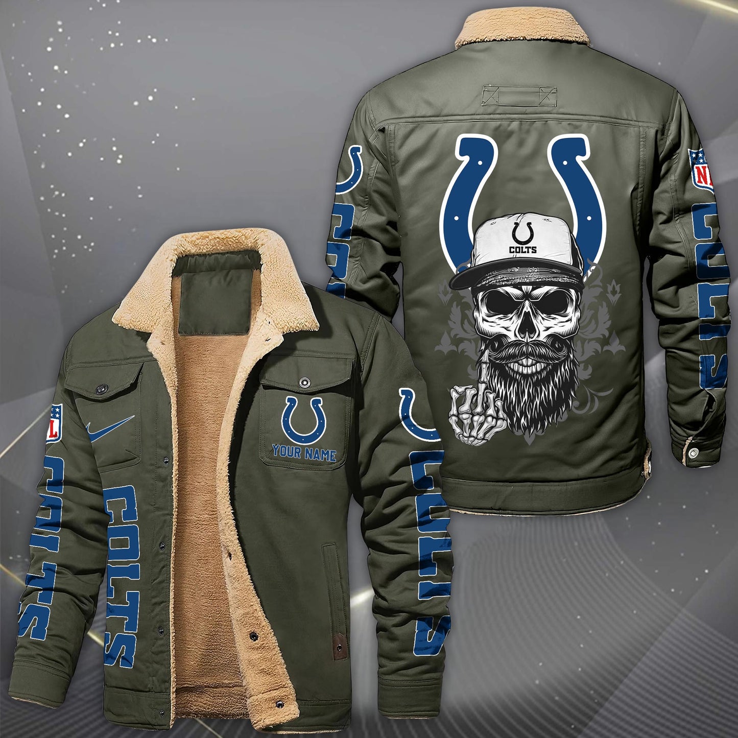 NFL x IND Fleece Lined Cargo Jacket HLP