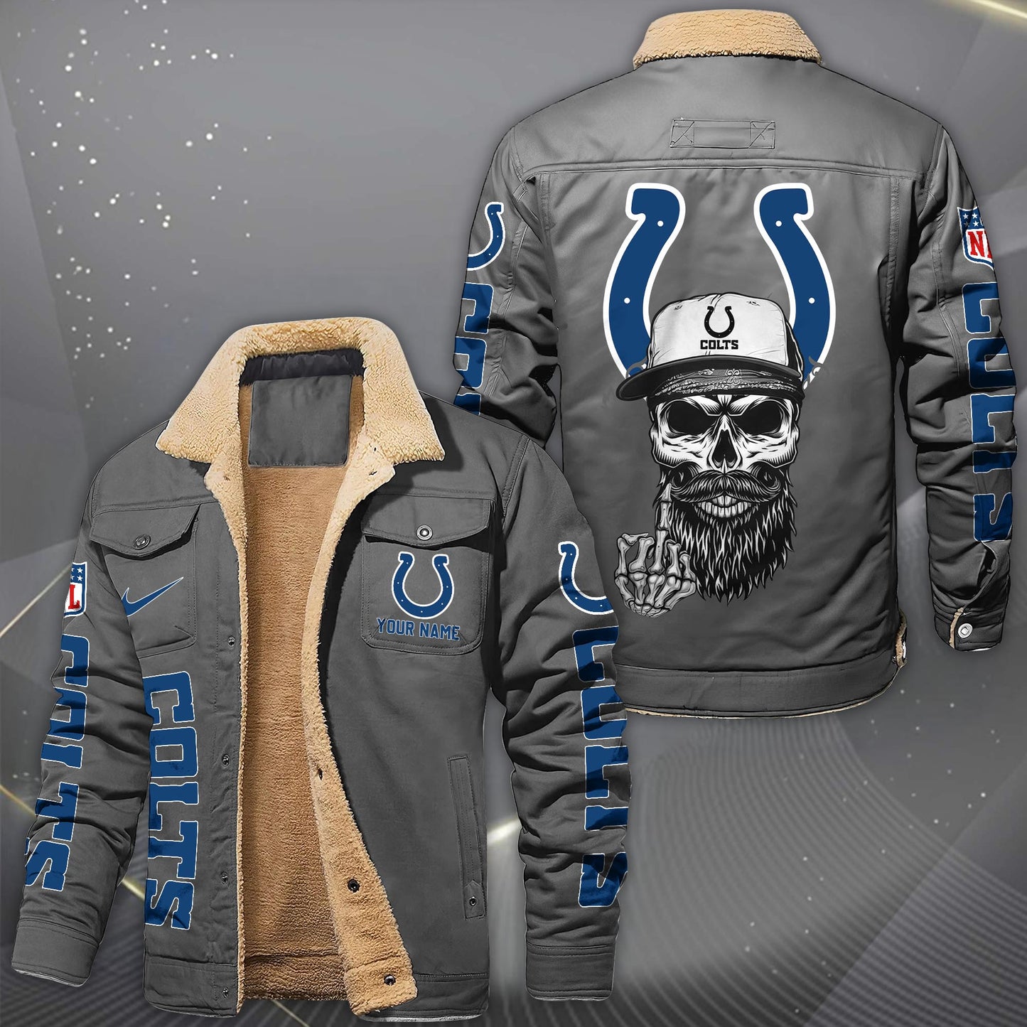 NFL x IND Fleece Lined Cargo Jacket HLP