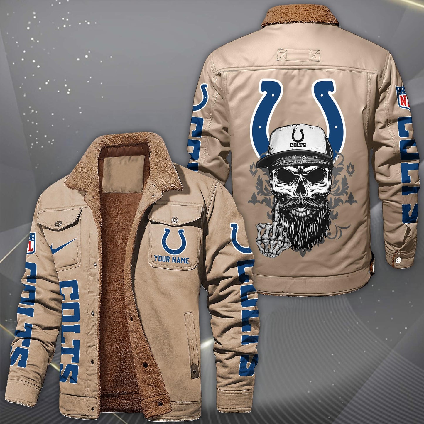 NFL x IND Fleece Lined Cargo Jacket HLP