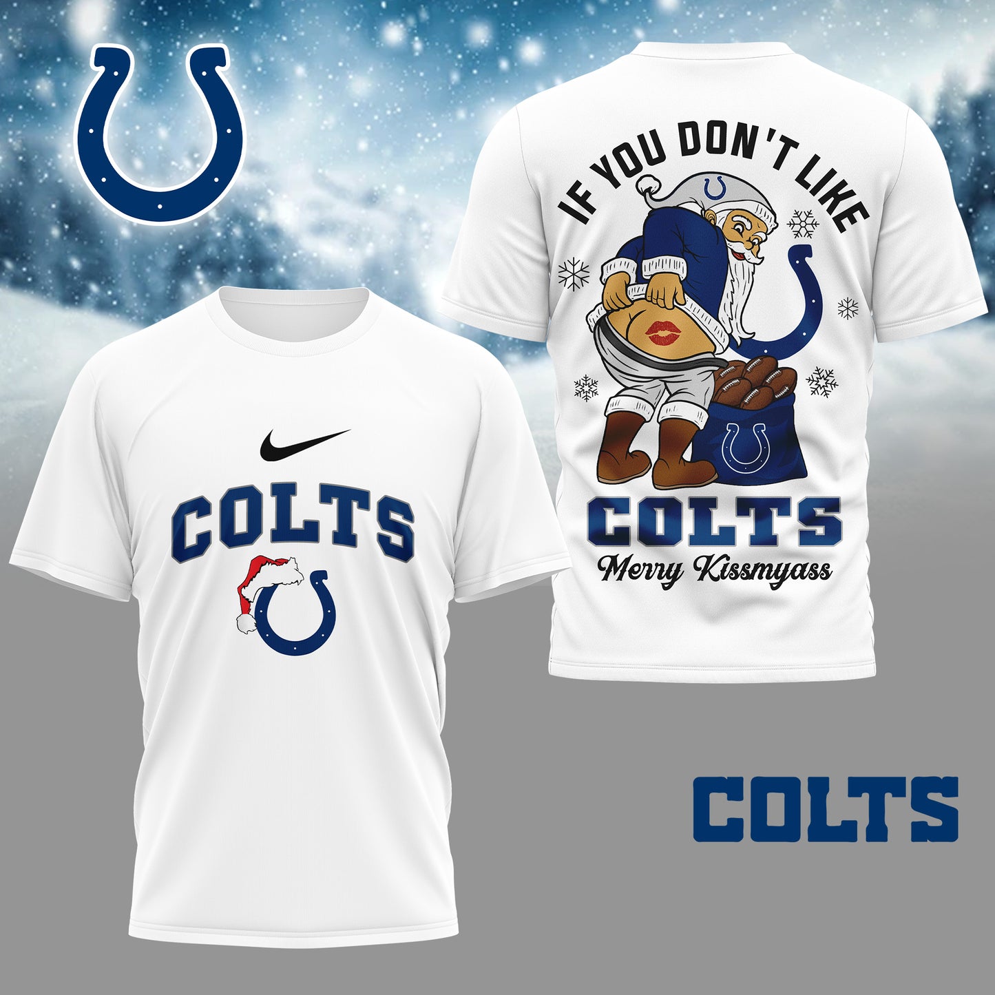 NFL x IND Funny Xmas 3D Shirt HLP