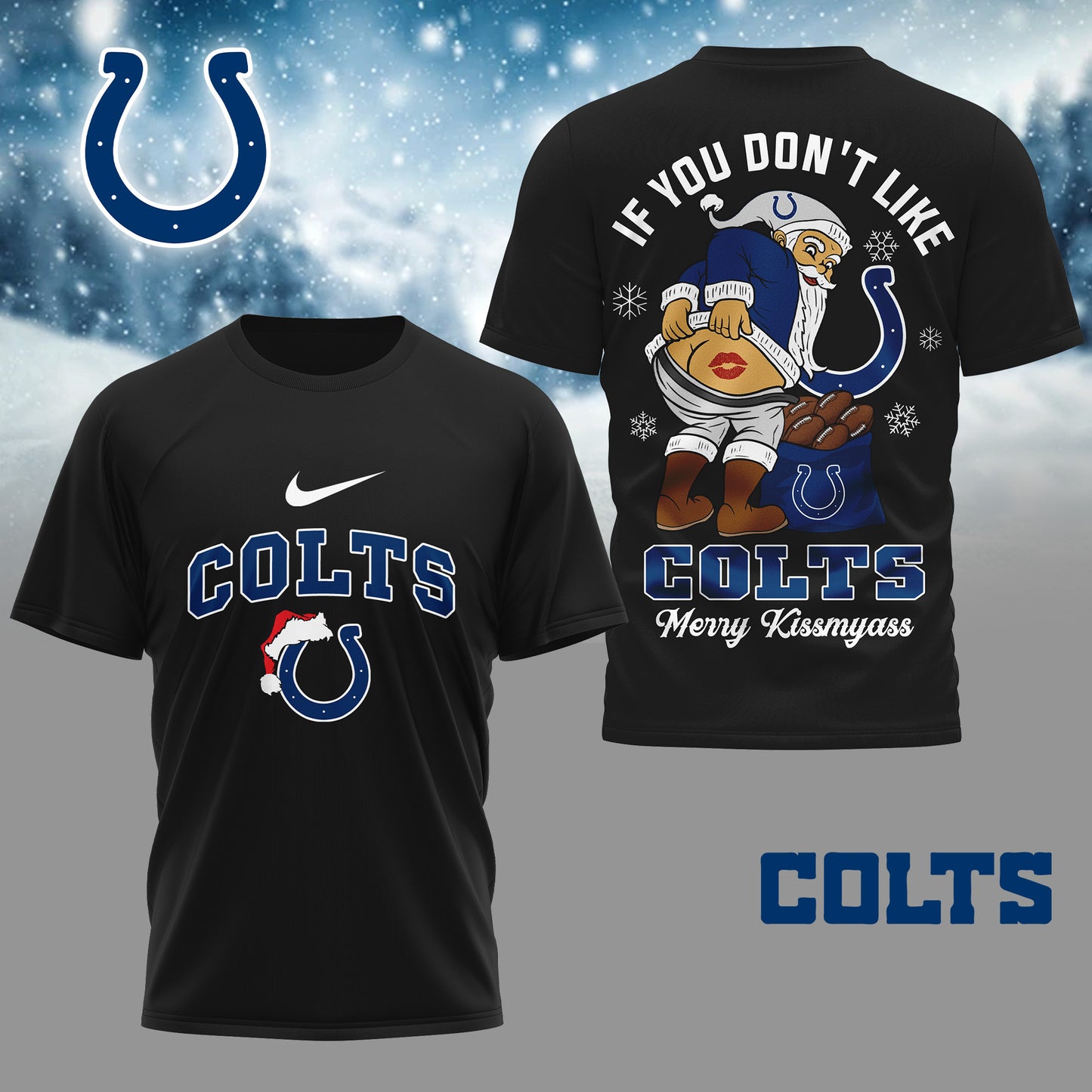 NFL x IND Funny Xmas 3D Shirt HLP