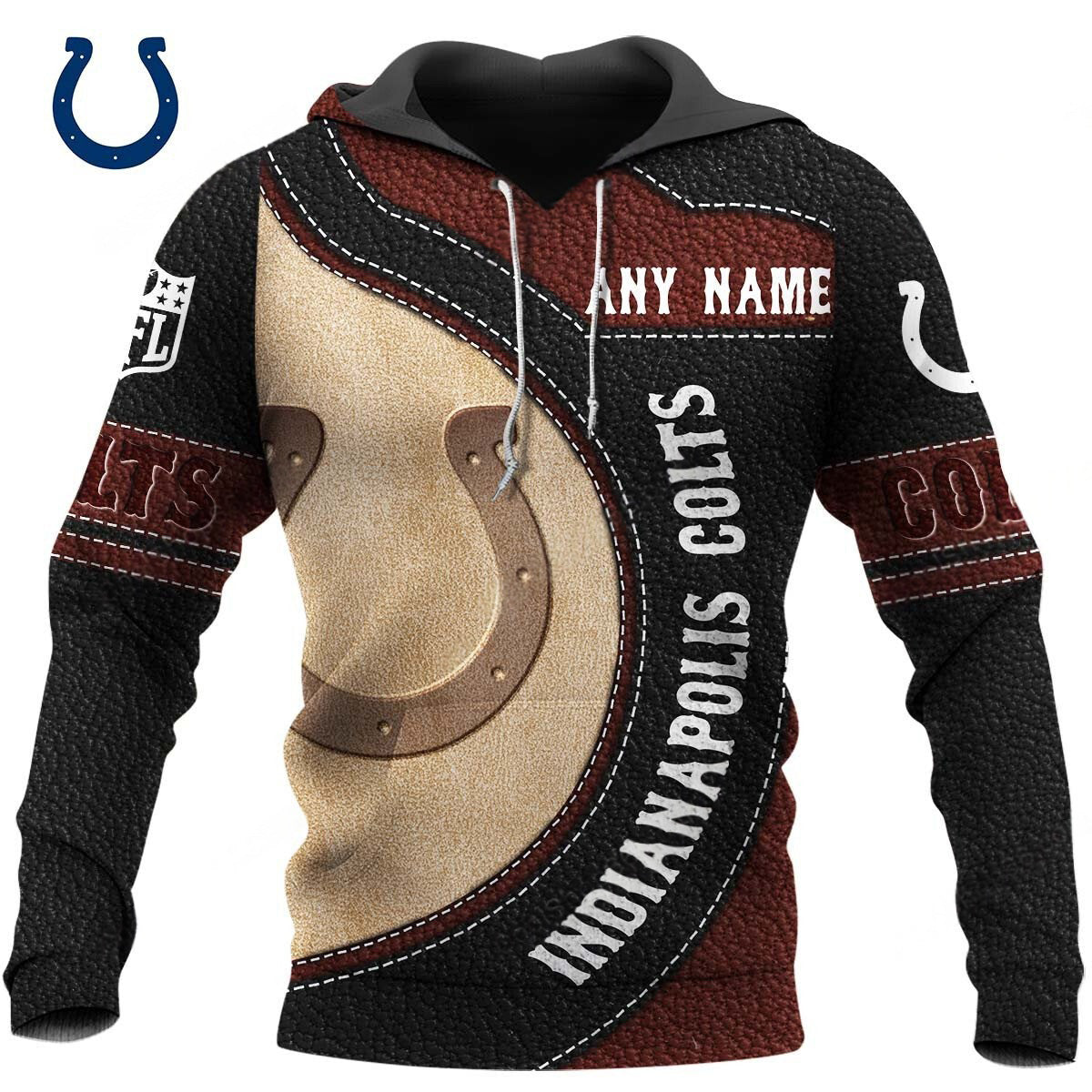 NFL x IND Leather Pride Personalized Hoodie HLP