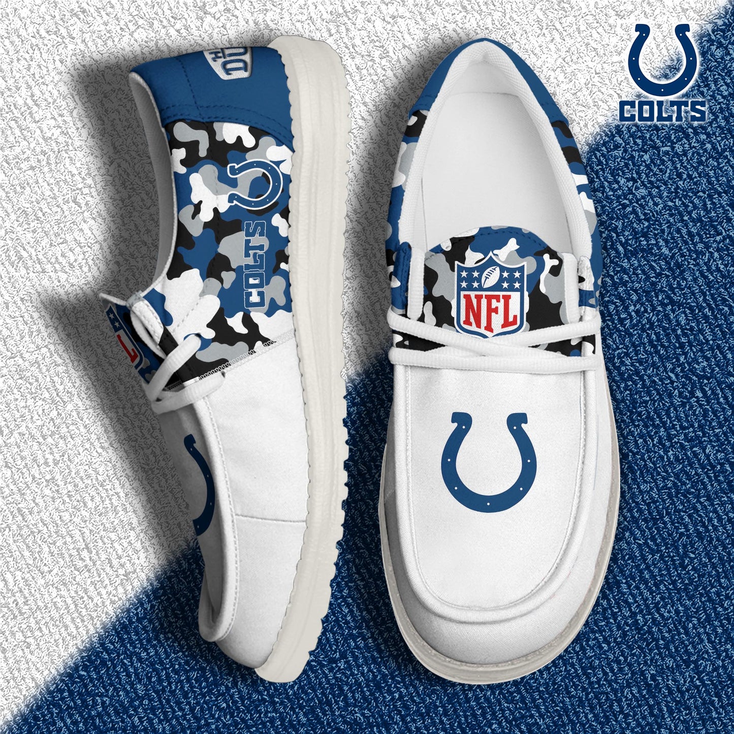 NFL x IND Personalized Canvas Loafer Shoes HLP