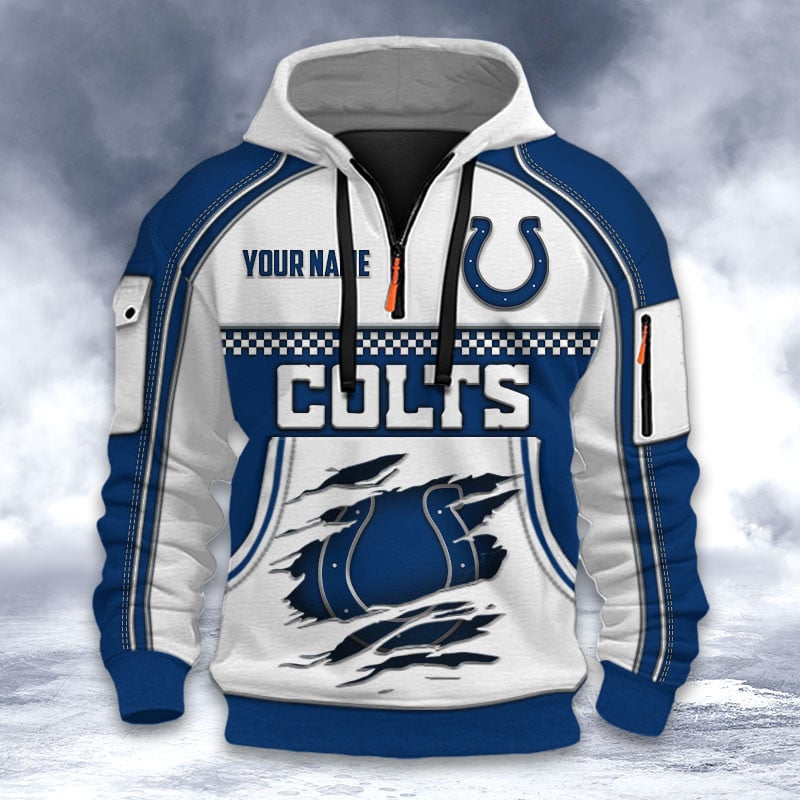 NFL x IND Personalized Half-zip Hoodie HLP