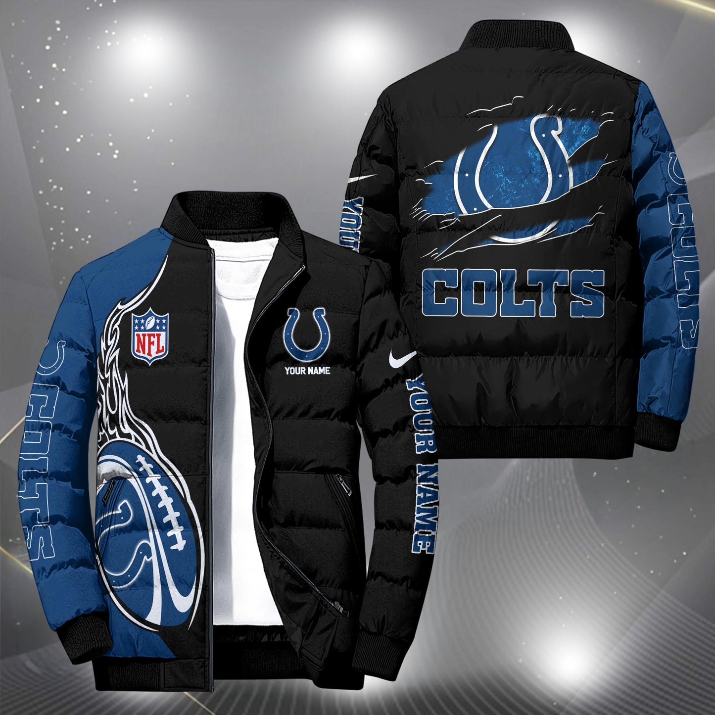 NFL x IND Personalized Puffer Jacket HLP