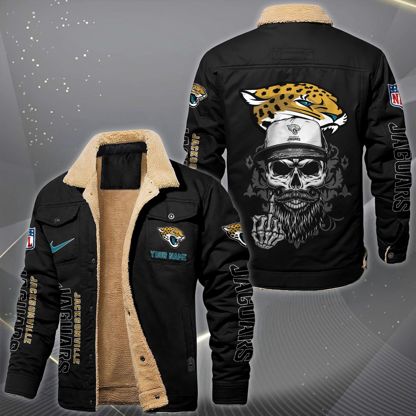 NFL x JAX Fleece Lined Cargo Jacket HLP