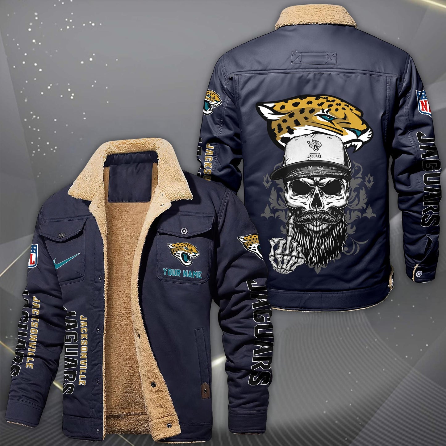 NFL x JAX Fleece Lined Cargo Jacket HLP