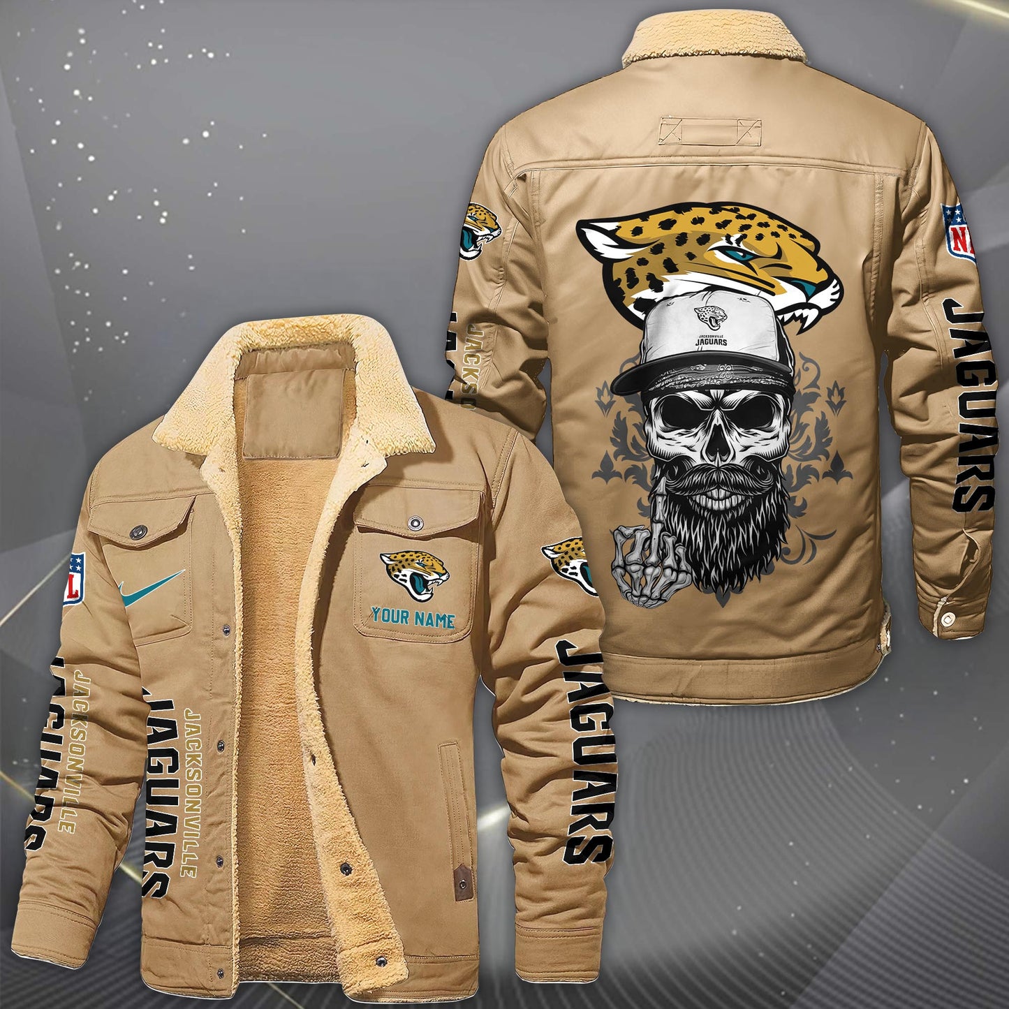 NFL x JAX Fleece Lined Cargo Jacket HLP