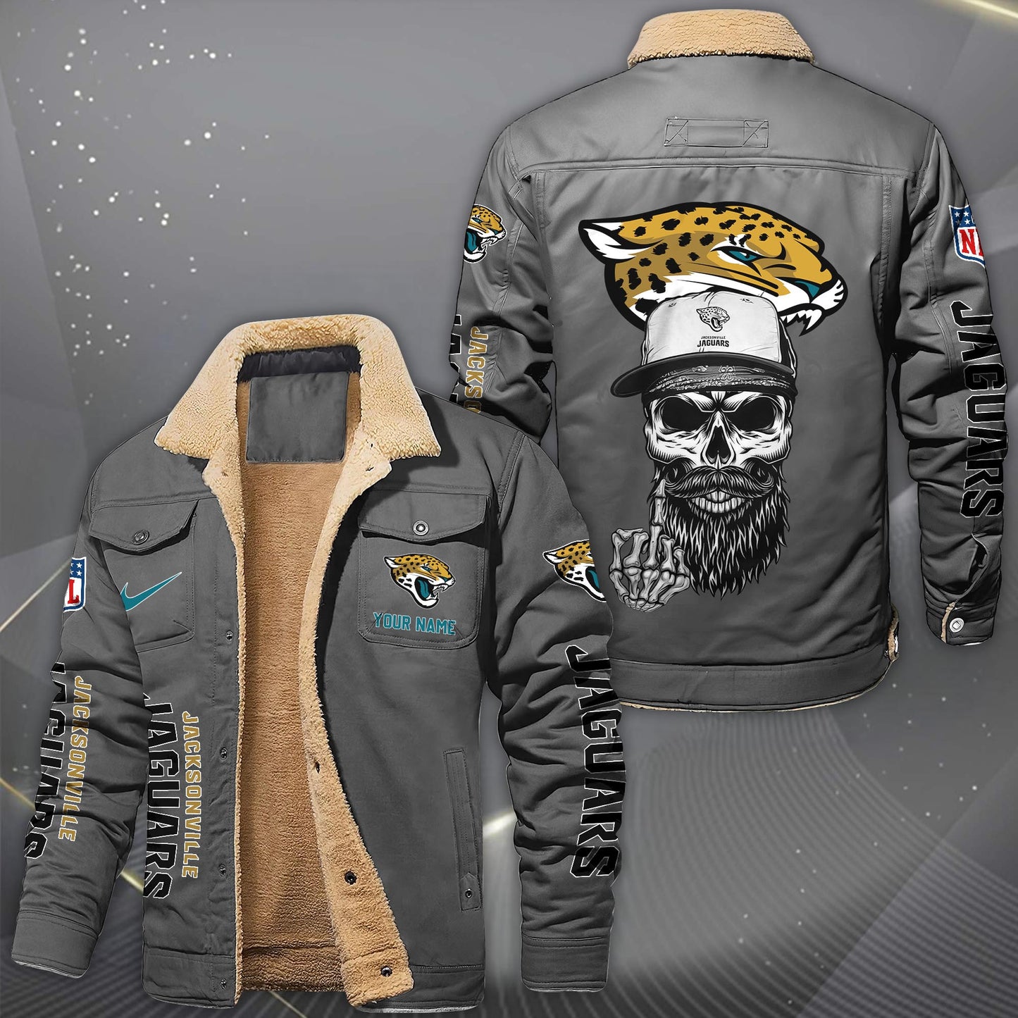 NFL x JAX Fleece Lined Cargo Jacket HLP