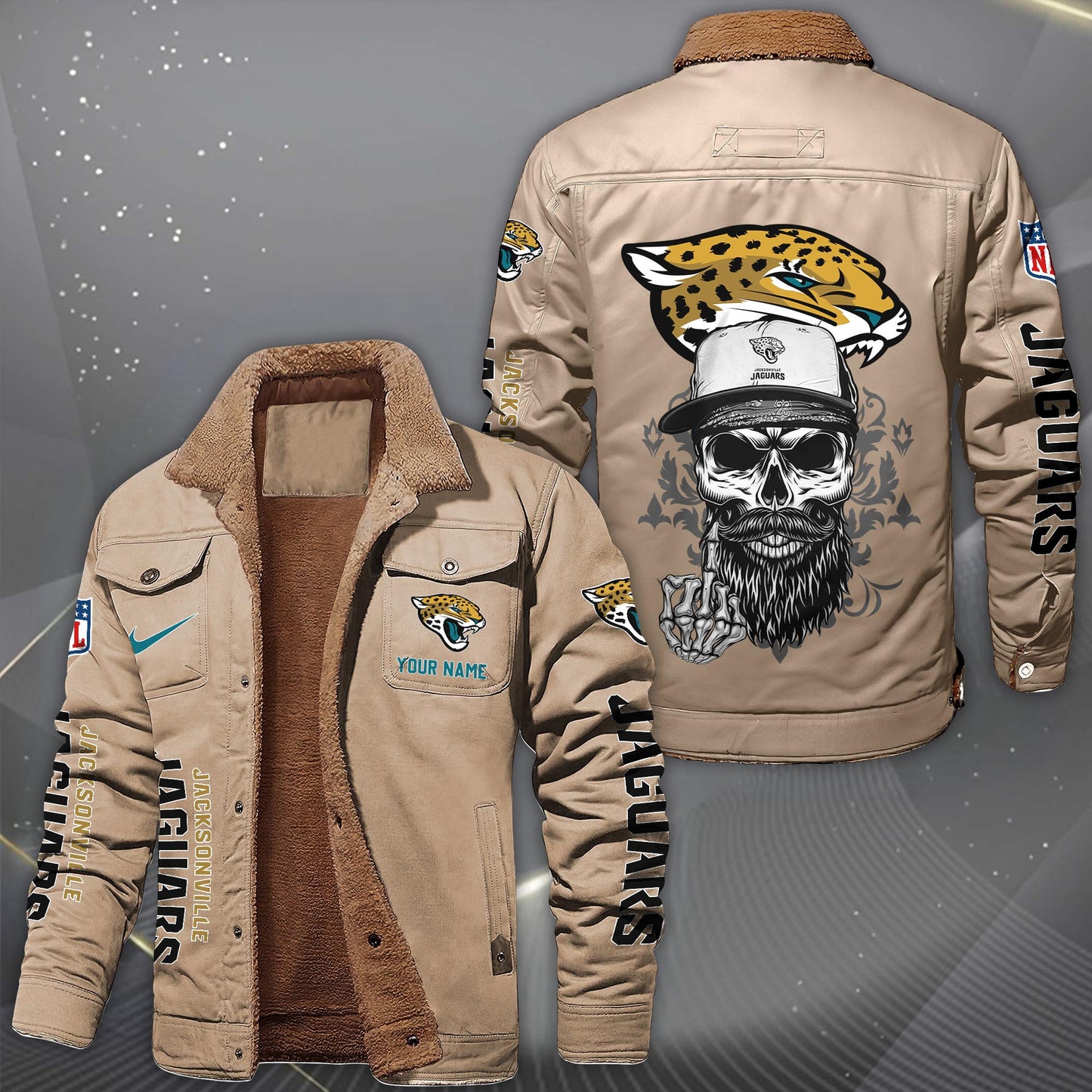 NFL x JAX Fleece Lined Cargo Jacket HLP