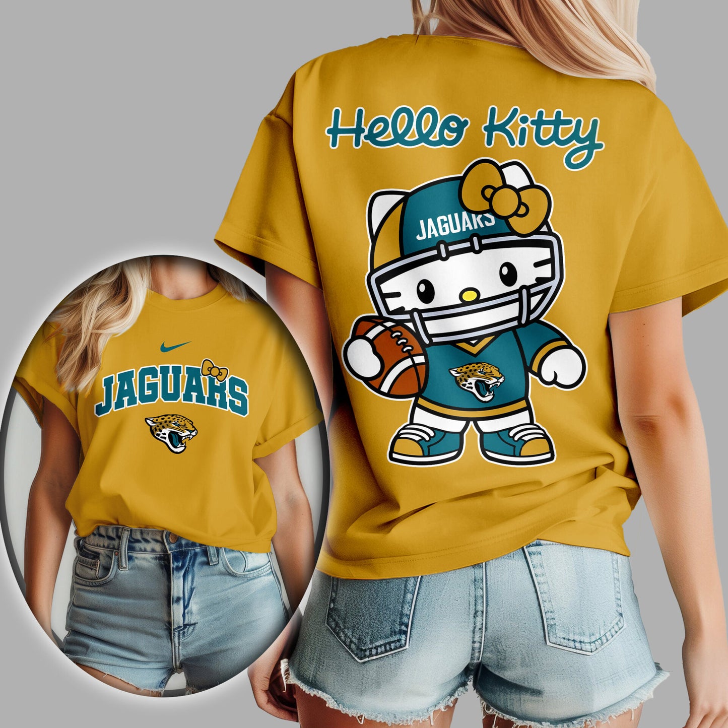 NFL x JAX Hello Kitty Premium 3D Shirt HLP