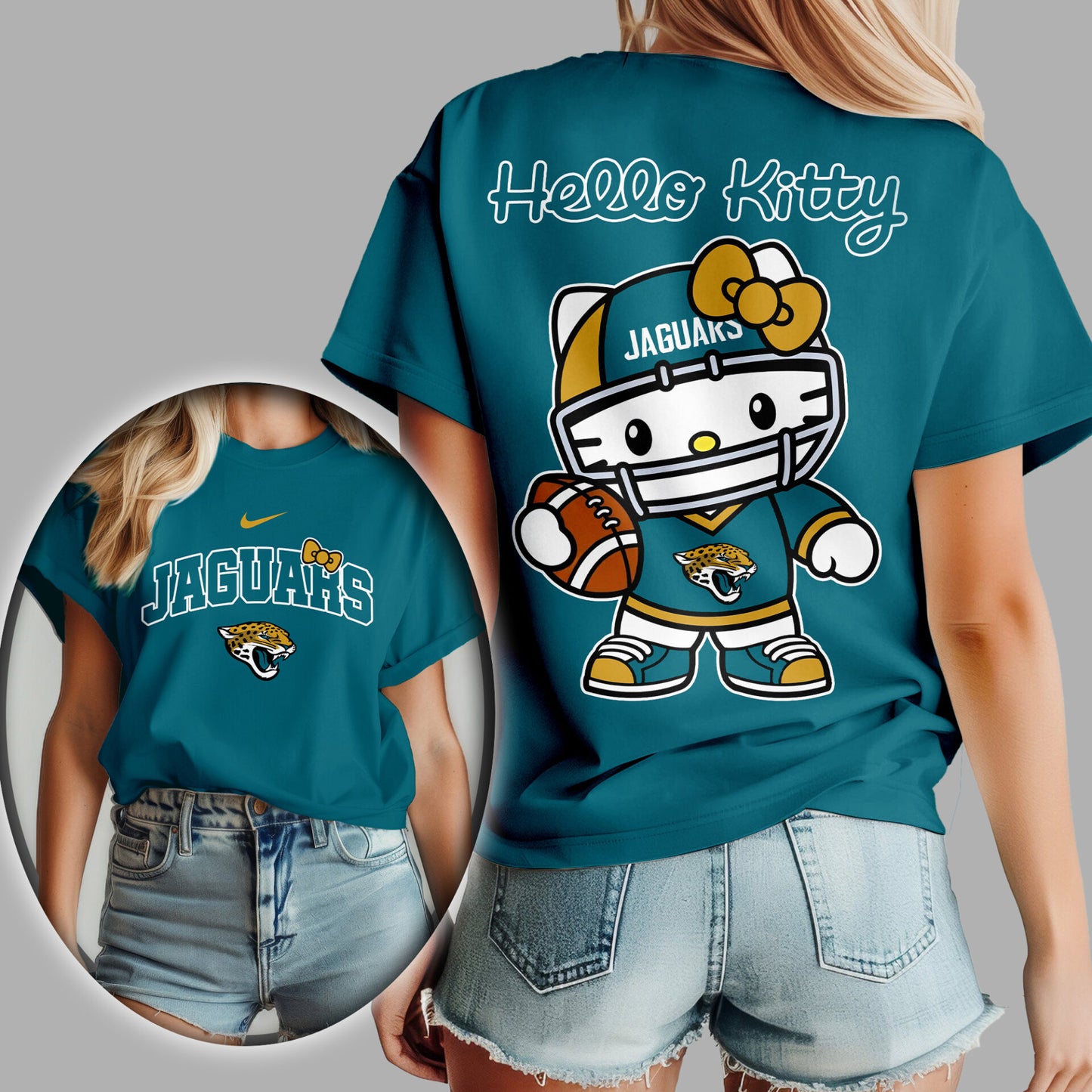 NFL x JAX Hello Kitty Premium 3D Shirt HLP