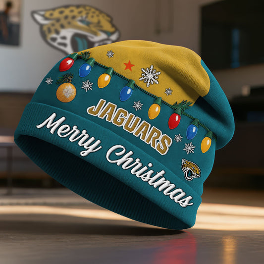 NFL x JAX Merry Christmas Beanie Hat HLP