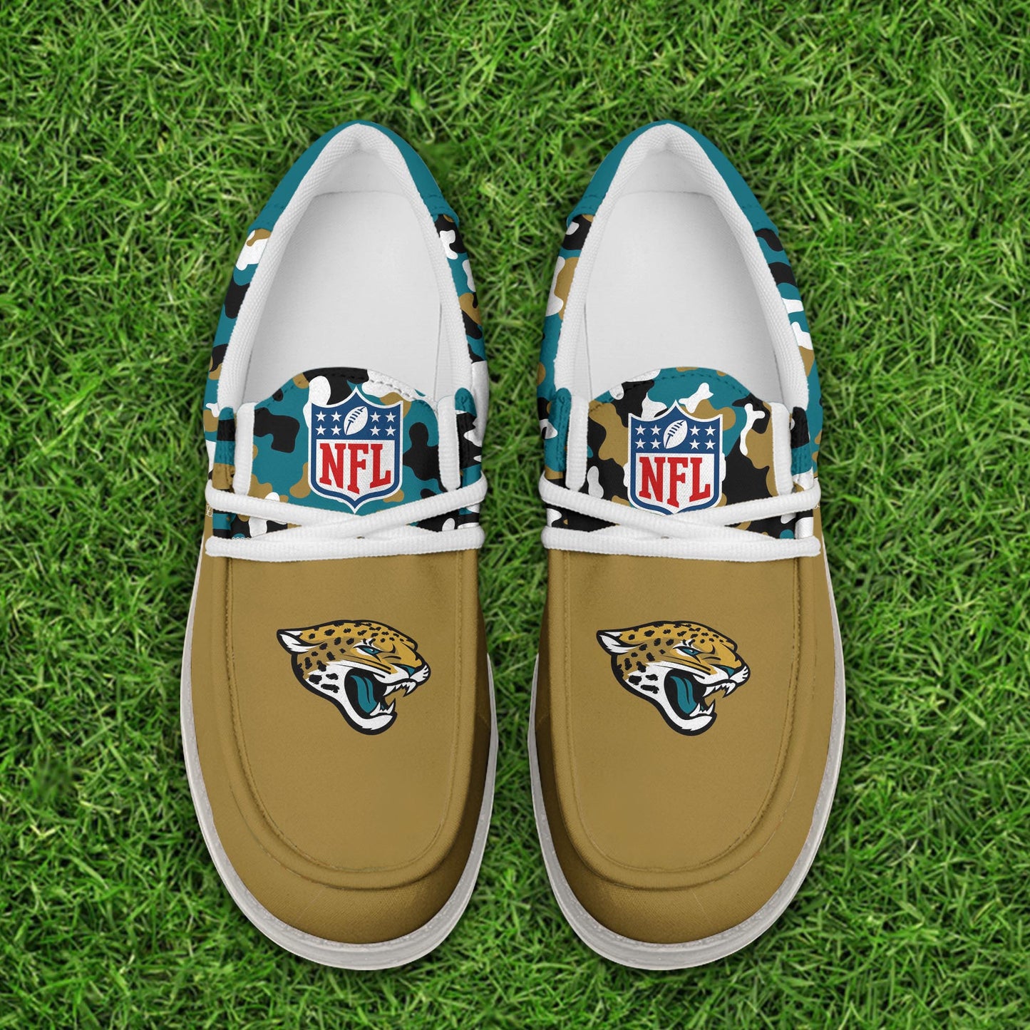 NFL x JAX Personalized Canvas Loafer Shoes HLP