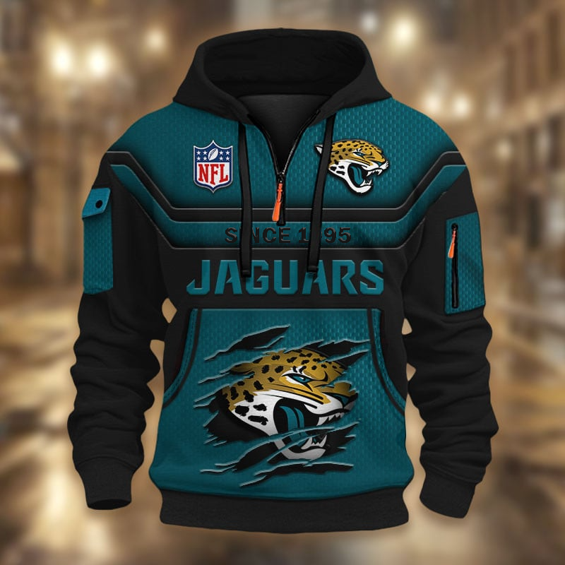NFL x JJ Multicolor Zip Hoodie Shirt DDT CTND