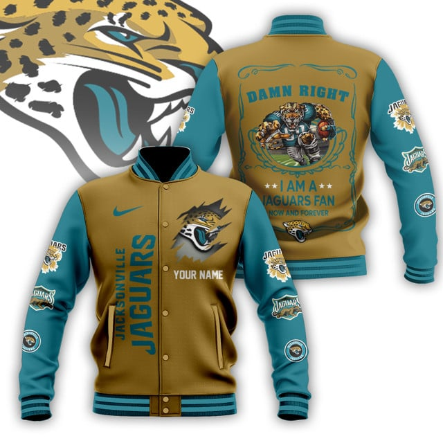 NFL x JJ Personalized Custom Baseball Jacket V1 NAK