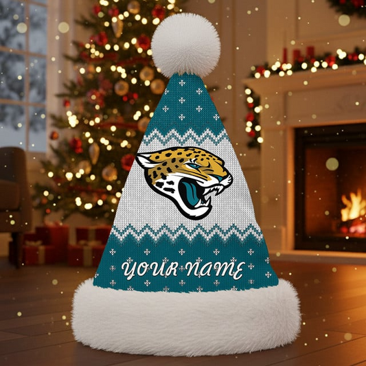 NFL x JJ Personalized Santa Hat Christmas Gift For Fan V1 NAK