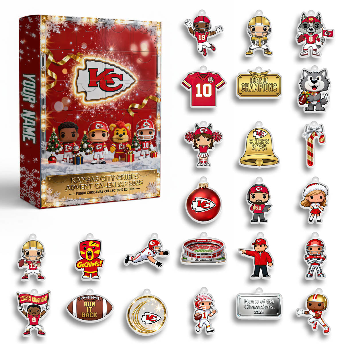 NFL x KC 2025 Christmas Personalized Advent Calendar HLP HLPHUONG
