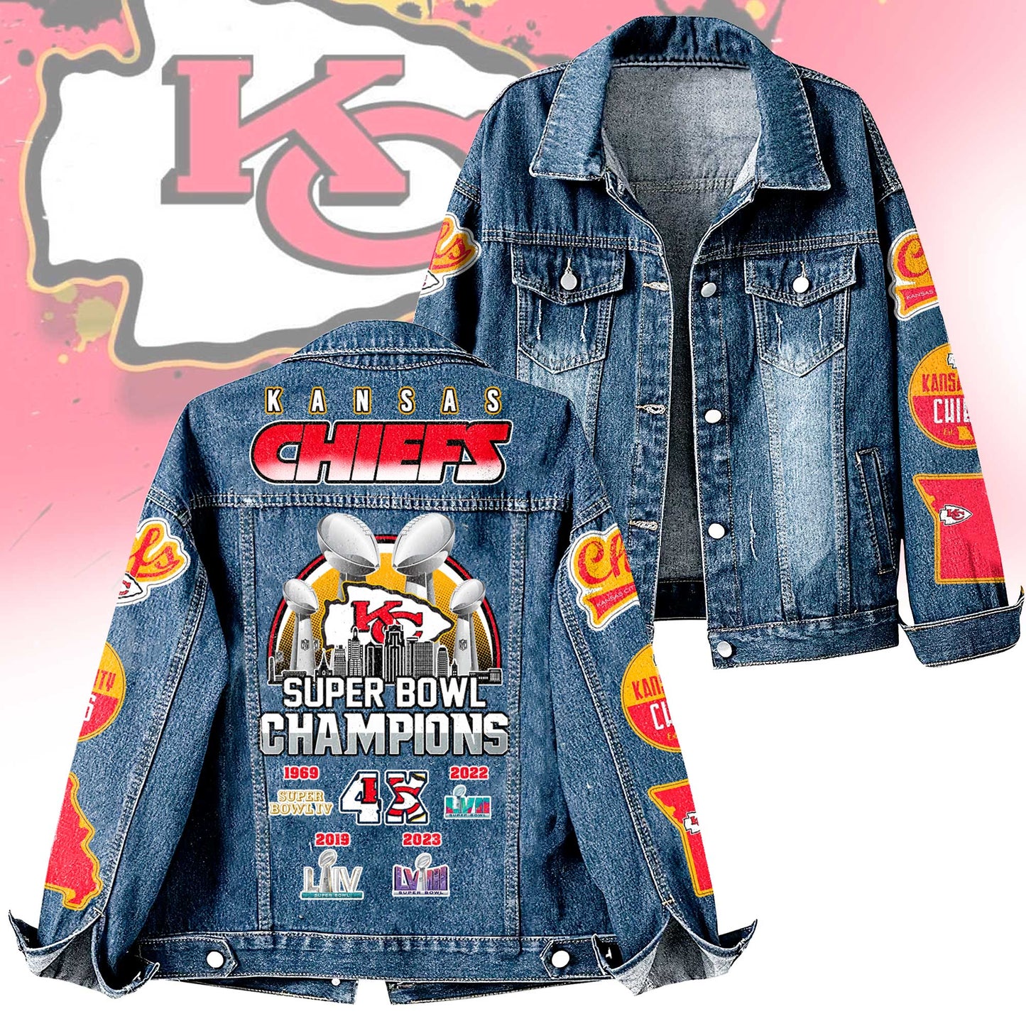 NFL x KC Champions  Denim Jacket HLP
