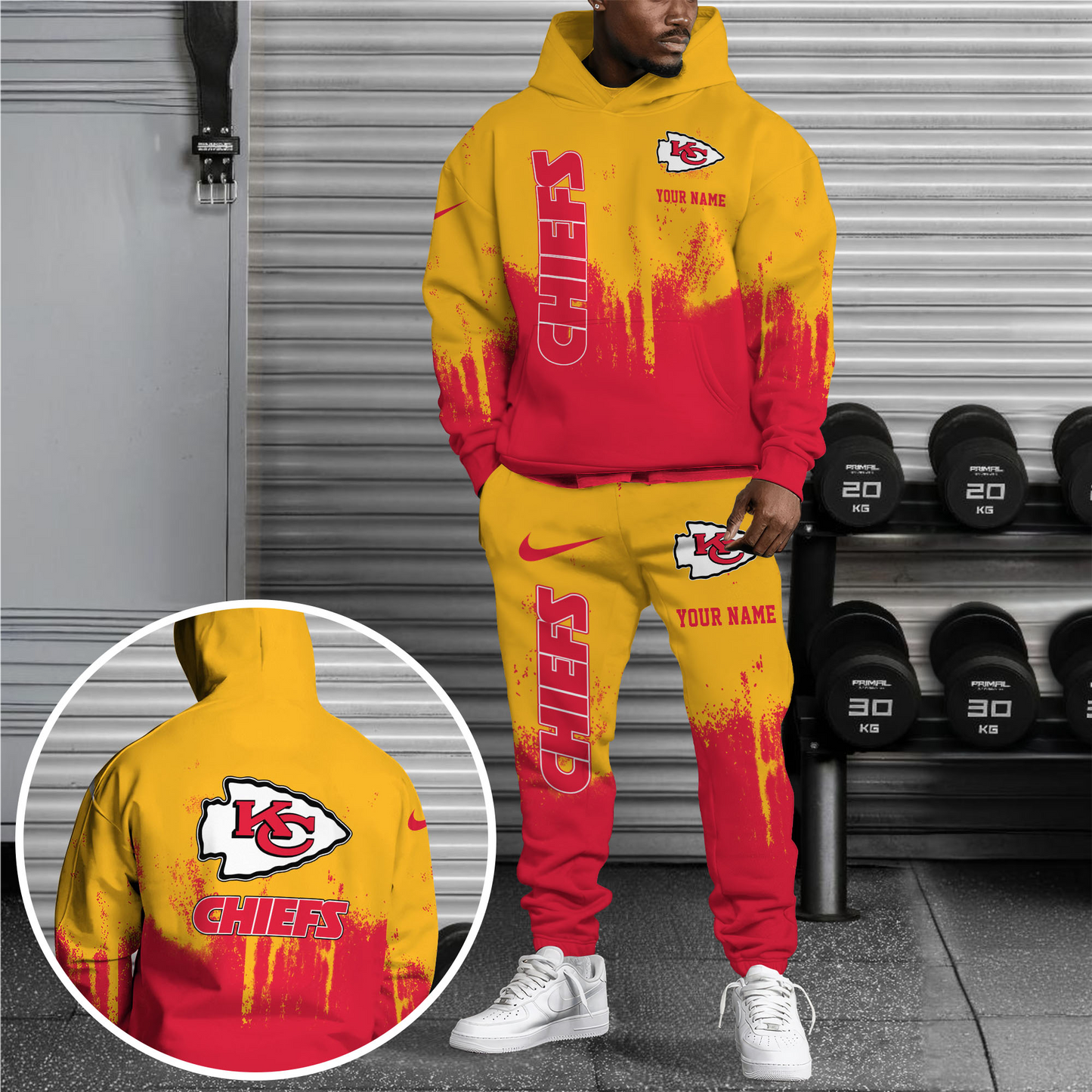 NFL x KC Combo Hoodie And Sweatpants V1 NAK NHT
