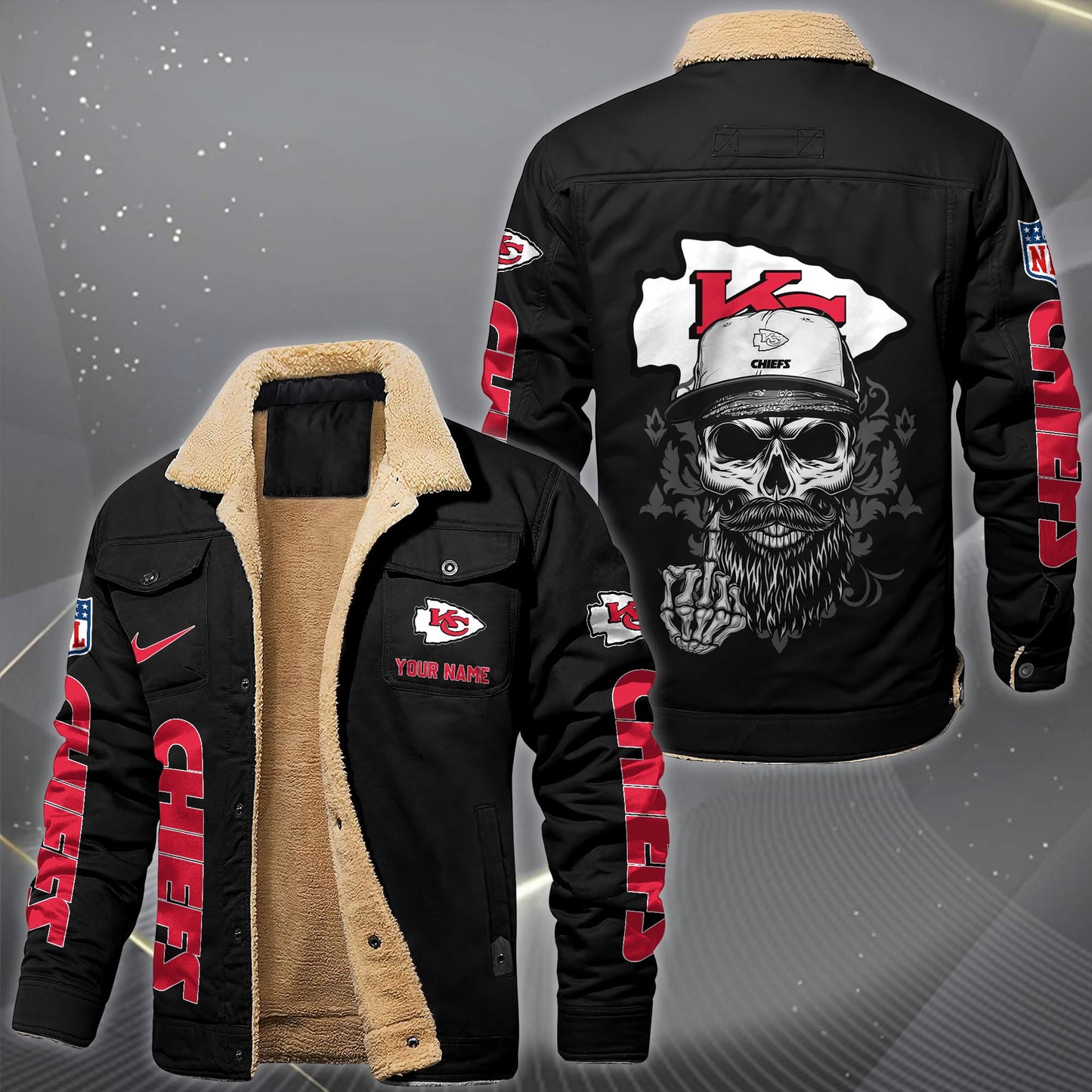 NFL x KC Fleece Lined Cargo Jacket HLP