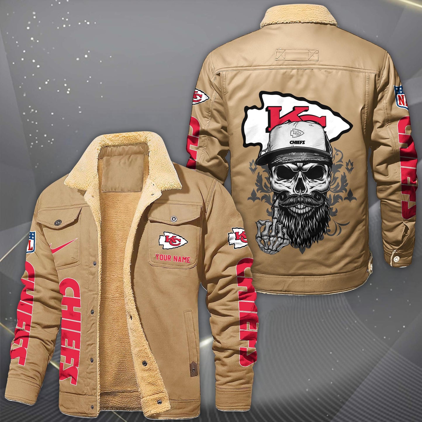 NFL x KC Fleece Lined Cargo Jacket HLP