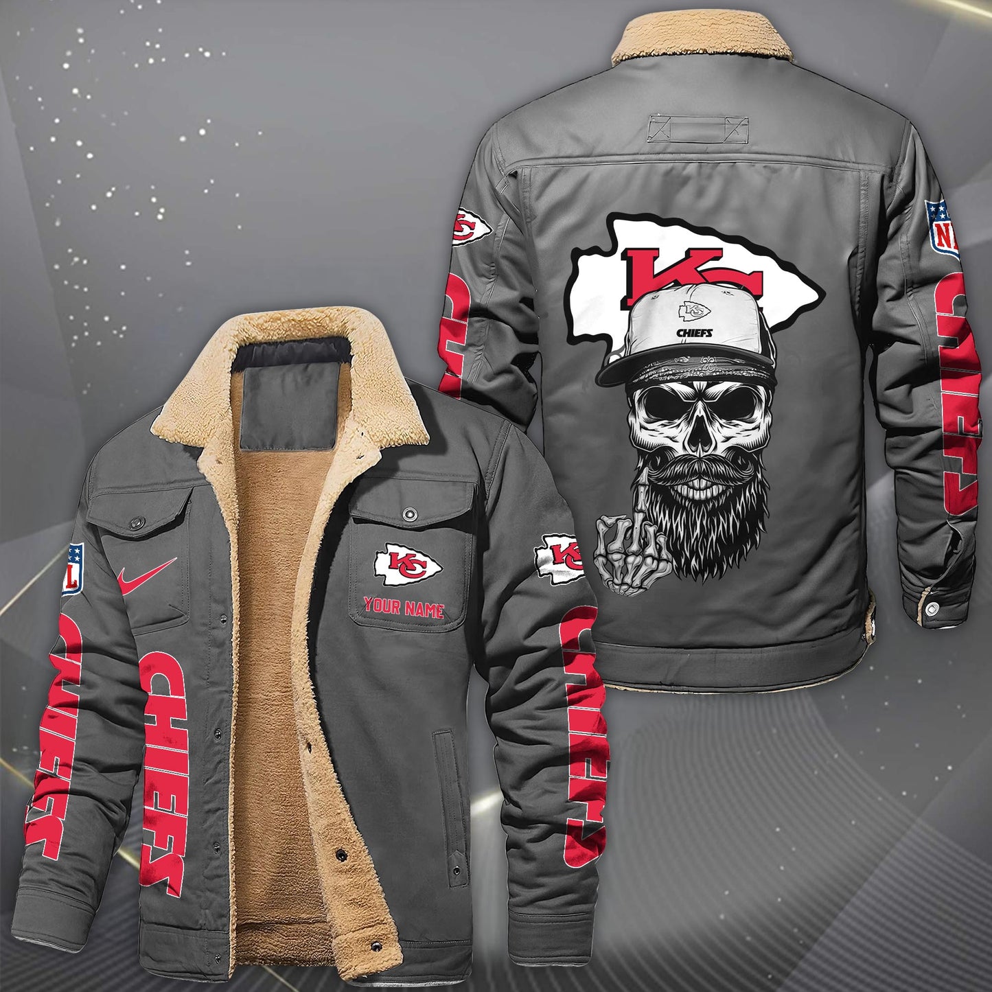 NFL x KC Fleece Lined Cargo Jacket HLP