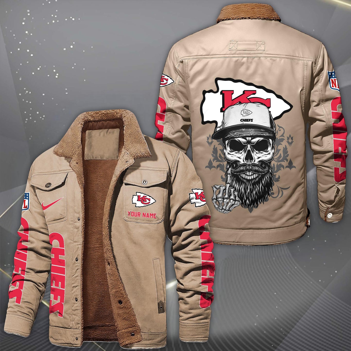 NFL x KC Fleece Lined Cargo Jacket HLP