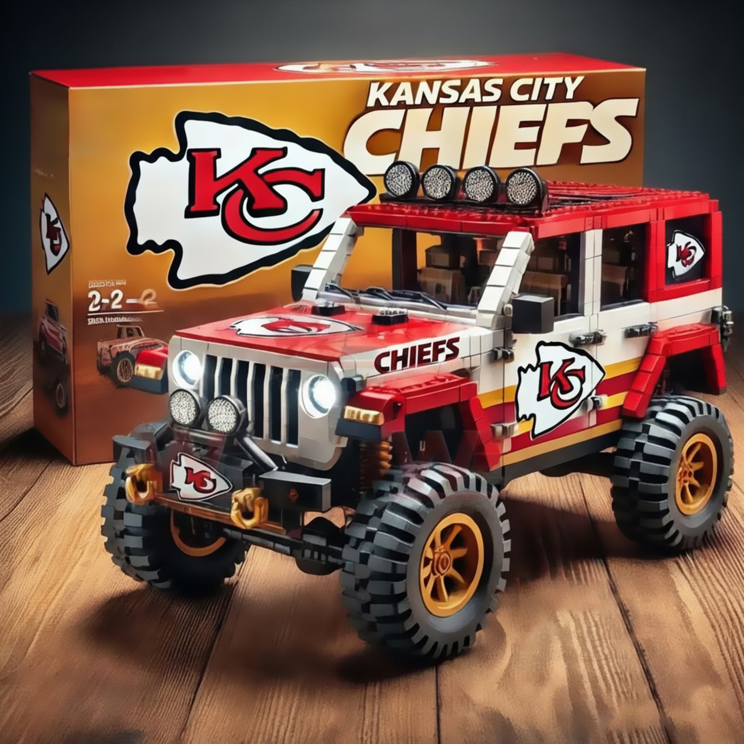 NFL x KC Football Team Jeep Building Set V1 NAK NHM