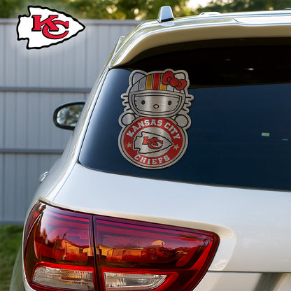 NFL x KC Hello Kitty Car Badge Sticker HLP