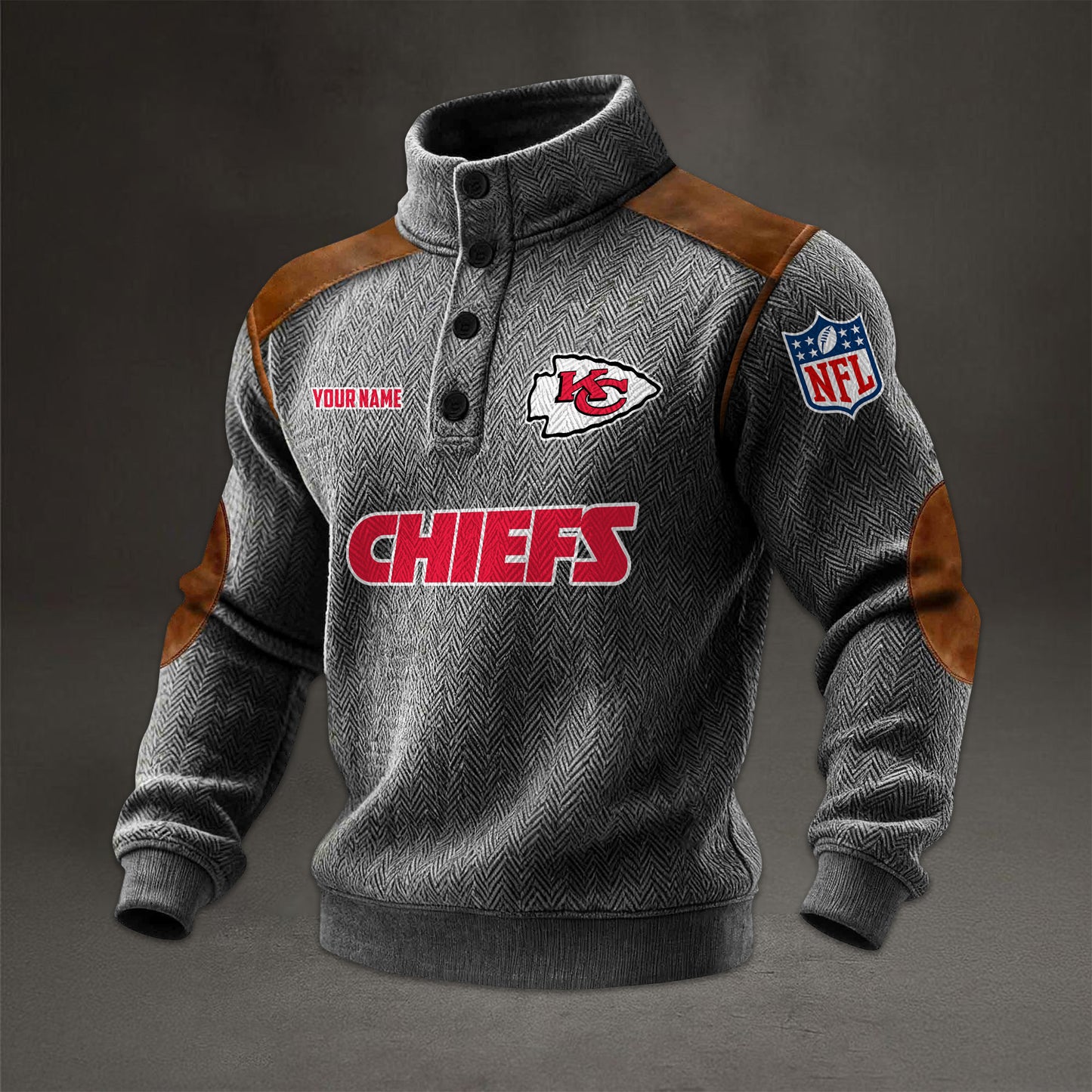 NFL x KC Men stand-up collar sweatshirt V1 NAK NHM
