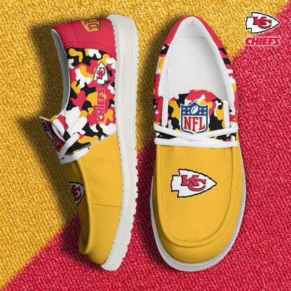 NFL x KC Personalized Canvas Loafer Shoes HLP