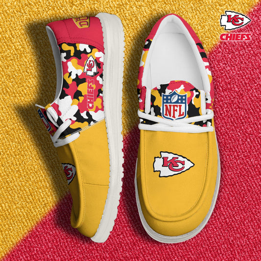 NFL x KC Personalized Canvas Loafer Shoes HLP