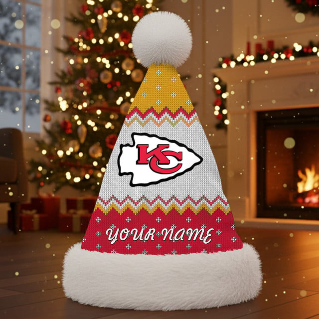 NFL x KC Personalized Santa Hat Christmas Gift For Fan V1 NAK