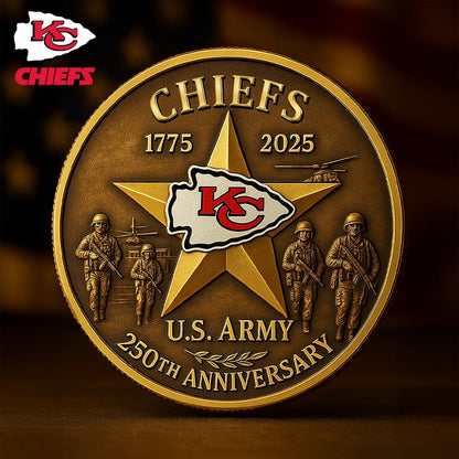 NFL X KC Premium U.S Army Anniversary Coin HLP