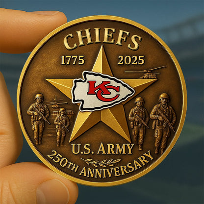 NFL X KC Premium U.S Army Anniversary Coin HLP