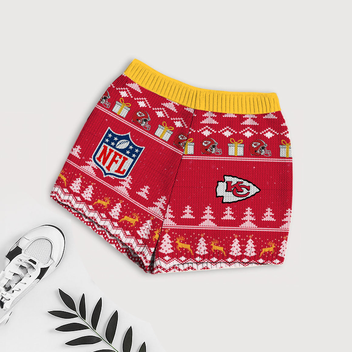 NFL x KC Touchdown Holiday Sweatshirt & Shorts Set HLP 251025