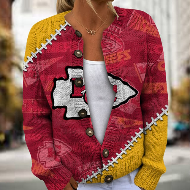 NFL x KC Women cardigan sweater V1 NAK TXP