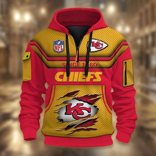 NFL x KCC Multicolor Zip Hoodie Shirt DDT CTND
