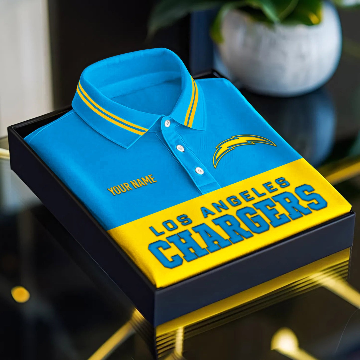 NFL x LAC Full Team 3D Printed Classic Polo Shirt V1 NAK NHM