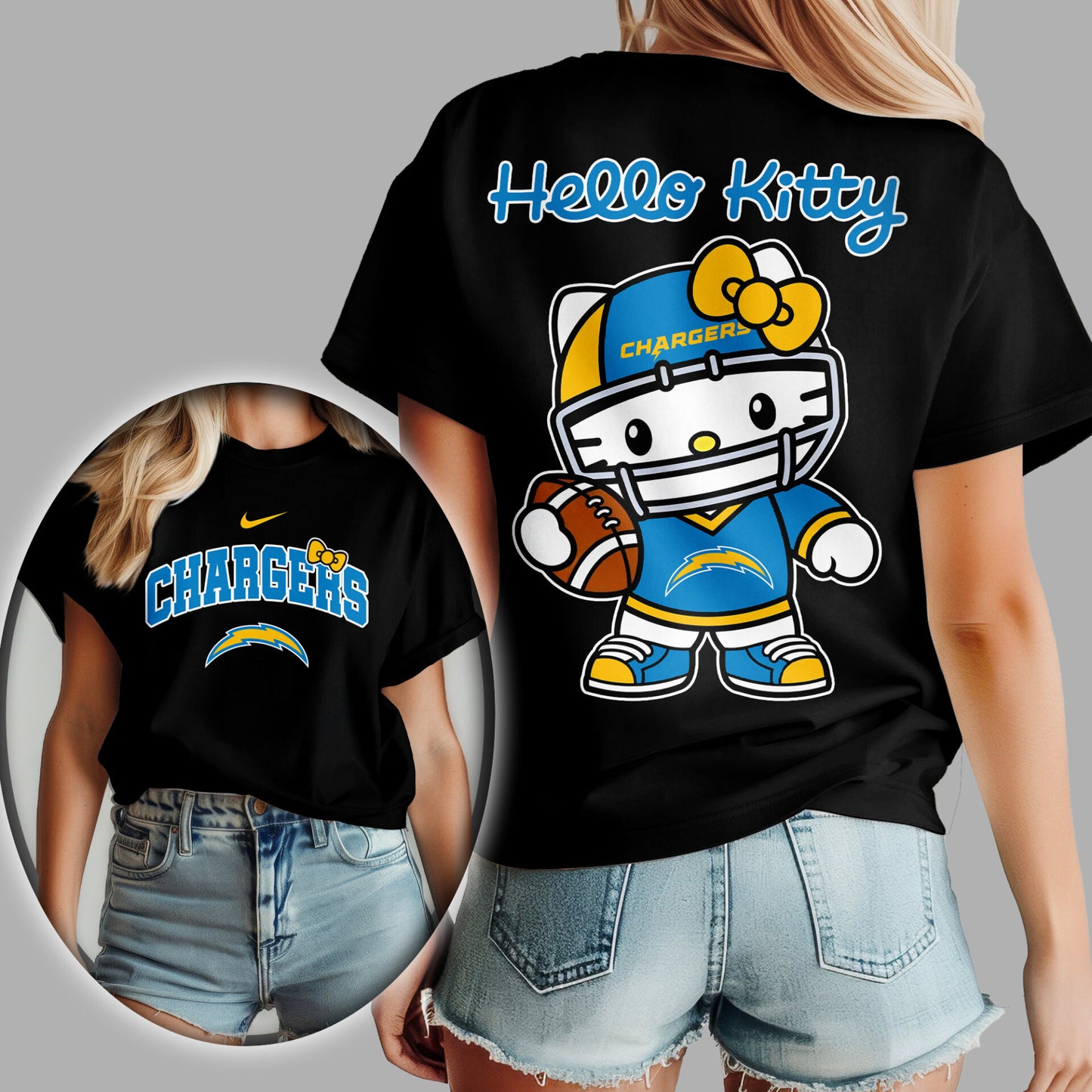 NFL x LAC Hello Kitty Premium 3D Shirt HLP