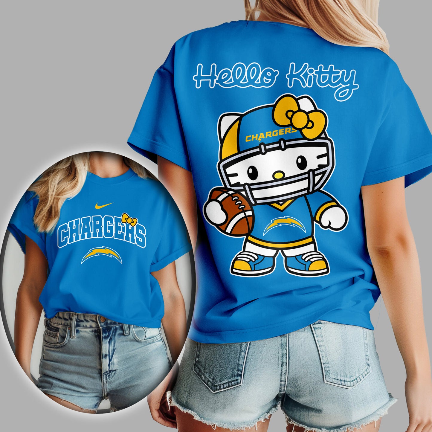 NFL x LAC Hello Kitty Premium 3D Shirt HLP