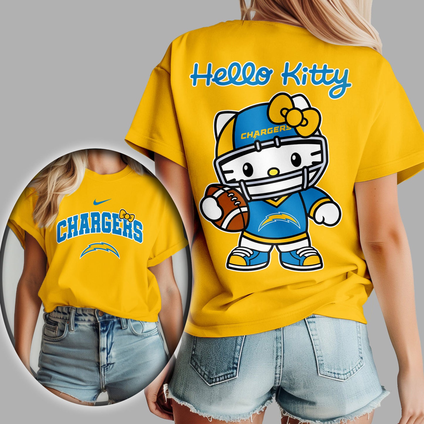 NFL x LAC Hello Kitty Premium 3D Shirt HLP