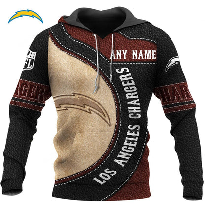NFL x LAC Leather Pride Personalized Hoodie HLP