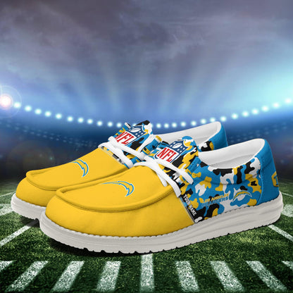 NFL x LAC Personalized Canvas Loafer Shoes HLP